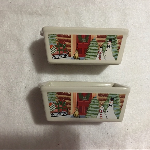 Other - NWOT set of 2 Snowman Bread Loaf Pans